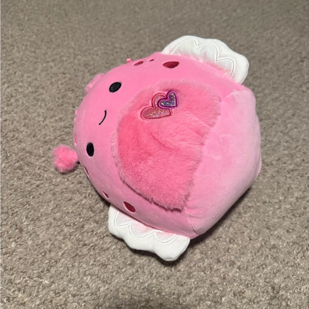 Squishmallows Pink Heart Angel Stuffed Animal